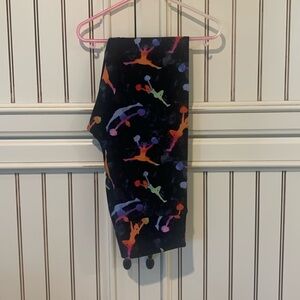 Brand new LuLaRoe OS leggings hard to  cute little cheerleader design mod color